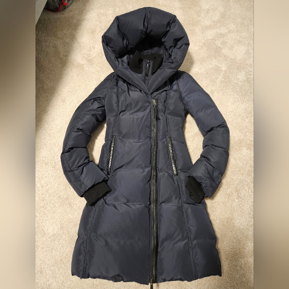 Mackage Kay Navy Hooded Puffer Jacket